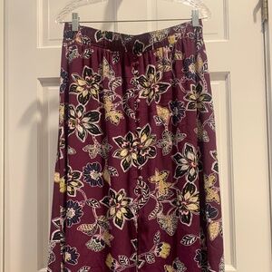 Loft floral skirt